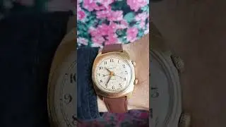 Наручные часы будильник POLJOT 2612.1 позолоченные Винтаж СССР