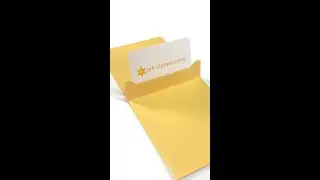 How to make a pop up gift card holder 