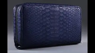 Клатч из кожи питона на молнии P0061VC
