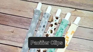 Fabric Pacifier Clip Paci Holder with Elastic Loop & Suspender Clip