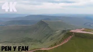 Flying High At Pen Y Fan/4K Footage