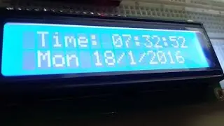 Clock and calendar using Arduino due internal RTC and I2C LCD display