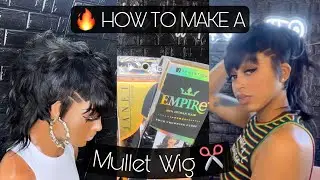 🔥HOW TO: 2023 VIRAL MULLET QUICK WEAVE | BEGINNER FRIENDLY SHORT CUT WIG ✂️
