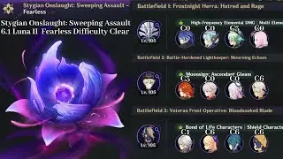 NEW Luna II 6.1 Stygian Onslaught: Sweeping Assault Fearless Difficulty Clear Gameplay