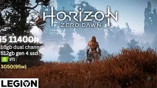 Horizon Zero Dawn| Lenovo Legion 5i | i5 11400h rtx 3050 16gb ram |FPS| High-Medium Settings |