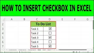 How to Insert Checkbox in Excel | How to Add Check Boxes In MS Excel Sheet (Easy) | excel checkbox