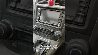 Where is the USB port in a Honda CRV?