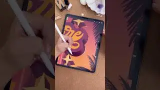 Retro Sign on Procreate 🧜🏽‍♀️