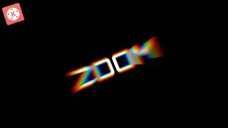 CHROMATIC ZOOM.Kinemaster Tutorial|TEXT animation tutorial.