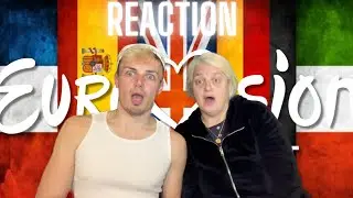 MY MUM REACTS TO EUROVISION 23 - THE BIG 5 (+ UKRAINE)