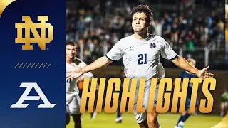 Matthew Roou Goal Leads Irish to 1-1 Draw | Highlights vs Akron | Notre Dame Men's Soccer