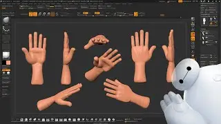 how to sculpt hand in ZBrush (block out phase)