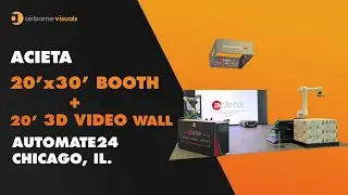 3D logos Video Wall at Automate24