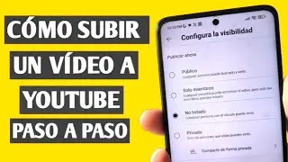 How to UPLOAD a VIDEO to YouTube from your CELL PHONE 2024 (step by step)