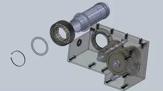 Solidworks Animation - lathe gearbox