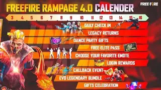 FREE FIRE RAMPAGE 2 EVENT FULL DETAILS|RAMPAGE EVENT!