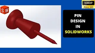 PIN DESIGN IN SOLIDWORKS l SOLIDWORKS TUTORIAL  TAMIL l SOLIDWORK BEGINNER TUTORIAL