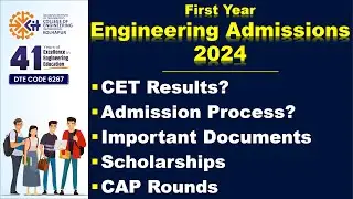 First Year Engineering Admissions 2024 | Updates