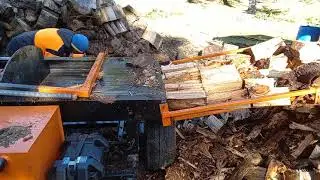 wood splitter first run