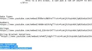 JavaScript DataTypes