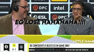 FLY REACTION AFTER EG LOSE !!! ESL One Stockholm Dota