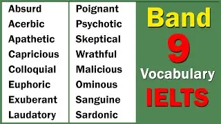 100 ADVANCED WORDS you need to know for IELTS | BAND 9 VOCABULARY FOR IELTS