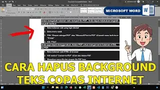 Cara Menghapus Warna Background Tulisan di Word