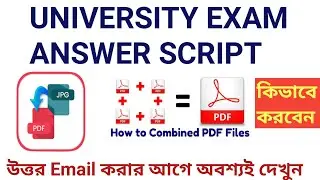HOW TO SCAN DOCUMENTS AND CREATE PDF FOR EXAM  | IMAGE TO PDF | JOINT PDF |