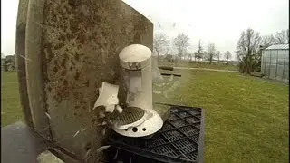 Potato Cannon Shooting Slowmotion [Gopro Hero3 Black editon 240fps]