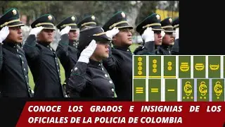 CONOCE LOS GRADOS E INSIGNIAS DE LOS OFICIALES DE LA POLICIA DE COLOMBIA