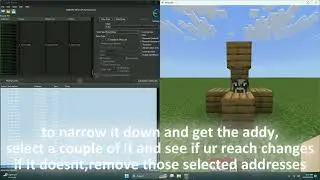 How to find the Reach adress using Cheat Engine for MCBE 1.21.124