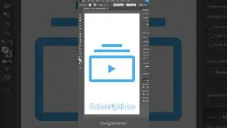 How to create YouTube Subscriptions Icon in Adobe Illustrator | Design Mentor
