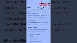 24/30: PHP filters #php #filters