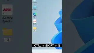 How to Make New Folder With shortcut key [ tutorial ] #shorts #shortvideo