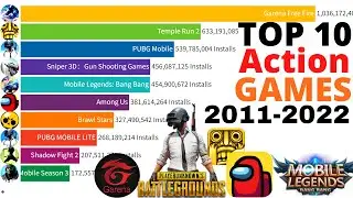 top 10 most popular  action games for android 2011 - 2022 || best action games for mobile 2022