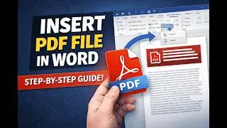How To Insert PDF File In Word ( 2026)