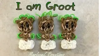 Rainbow Loom Groot - Guardians of the Galaxy - I am Groot
