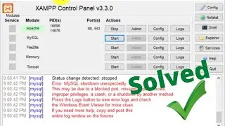 How to Fix “MySQL Shutdown Unexpectedly” in XAMPP (Step-by-Step Guide)