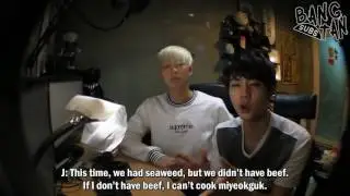 [ENG] 140913 Jin & Rap Monster's Log