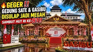 🔥SHOCKING‼️ GEDUNG SATE AND GASIBU TRANSFORMED TO LOOK MAGNIFICENT FOR THE 81ST INDONESIAN INDEPE...
