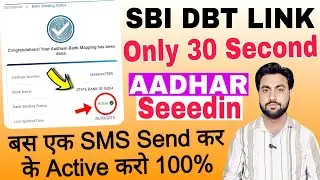 State Bank Of India Aadhar Seeding Status Active Online | State Bank Of India DBT Link Online