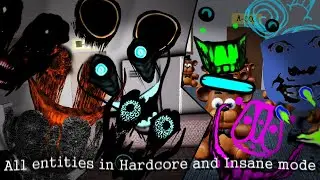 Every Entity in Hardcore and Insane Mode | ROOMS: Low Detailed
