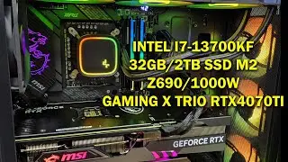 Ігровий ПК на i7-13700KF та з RTX4070ti під апгрейд з водянкою! Тести в іграх