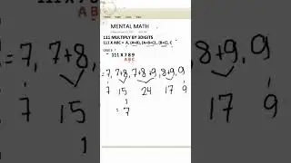 Mental Math 4.3| 111 Multiplied by 3 Digits Case3 #math