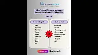 Difference between General English and IELTS English - Part 1