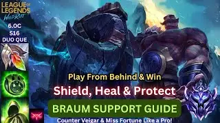 Wild Rift Braum Support Guide - How To Play From Behind & Win - Build, Runes, Gameplay Tips