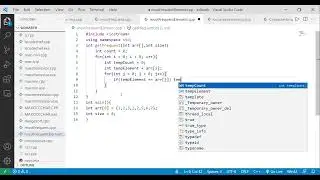 ● Most Frequent Element in an array||  C++|| Visual Studio Code 2022 01 14 01 35 36