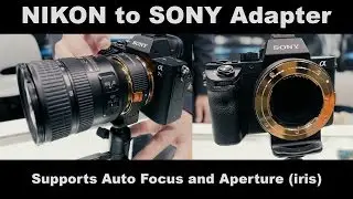 Fotodiox FUSION Smart AF Adapter Nikon G-Mount AF-I / AF-S Lens to Sony E-Mount Full Autofocus
