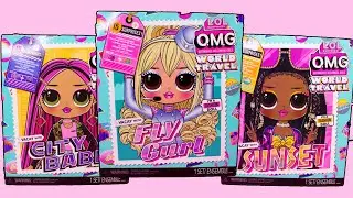 LOL Surprise OMG WORLD TRAVEL DOLLS | Full Unboxing 3 New OMG Dolls