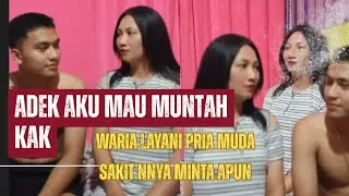WARIA DAPAT TAMU BERONDONG-AJAK MAIN DIKOSKOSAN